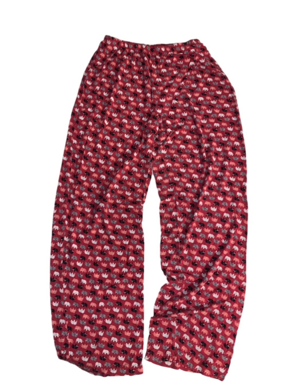 Women's HUE Red Elephant Print Pajama Pants M